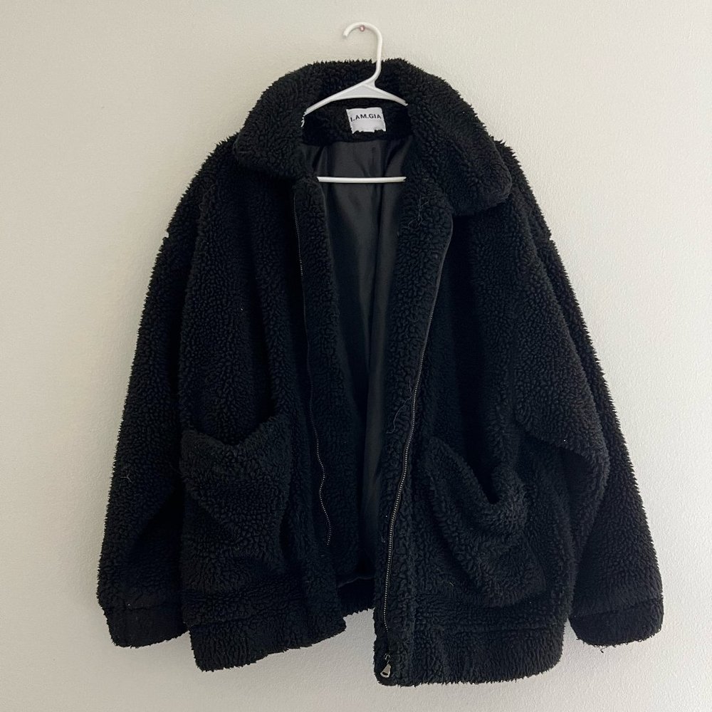 I.AM.GIA Pixie Coat - Black - Oversized